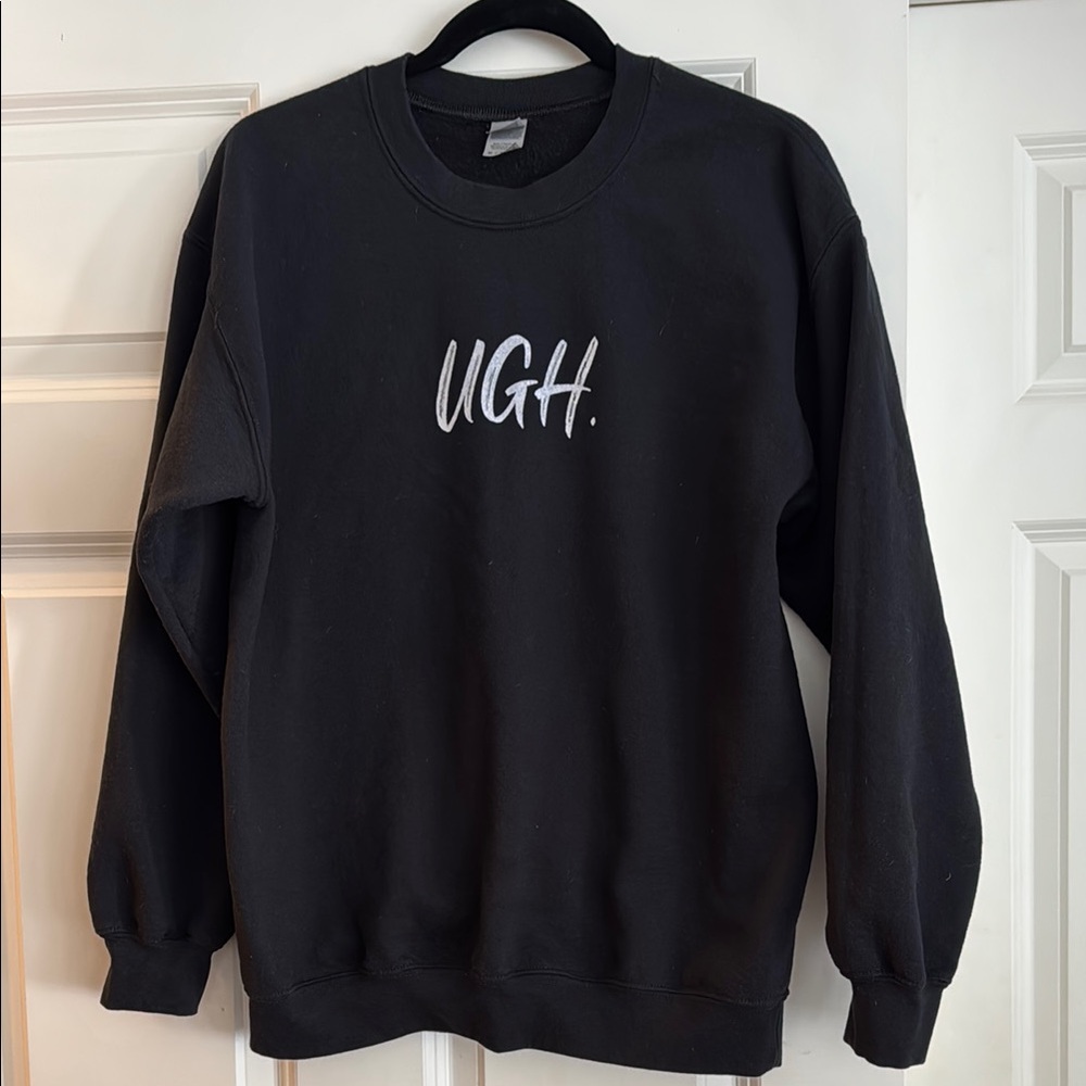 Black UGH Sweater Unisex Medium